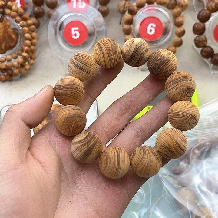 柏木（崖柏）手串/手链2.0虎皮纹黑油乱纹无磨