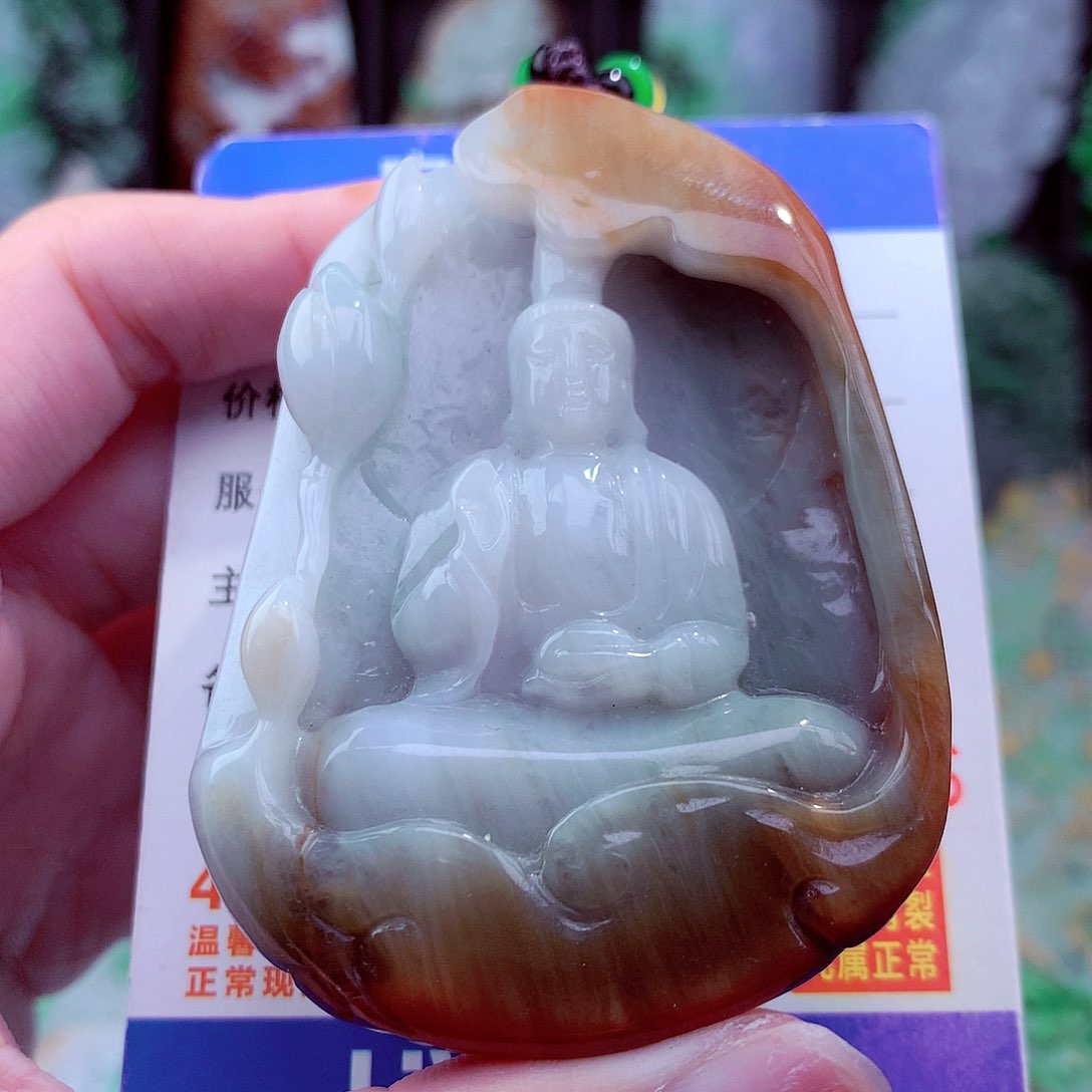 翡翠未镶嵌颈饰天然