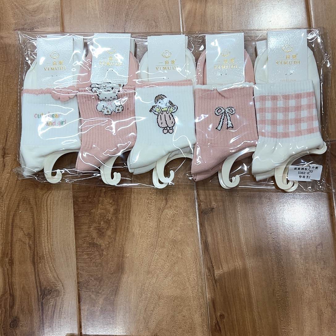 长绒棉女士袜子一包10双纯棉