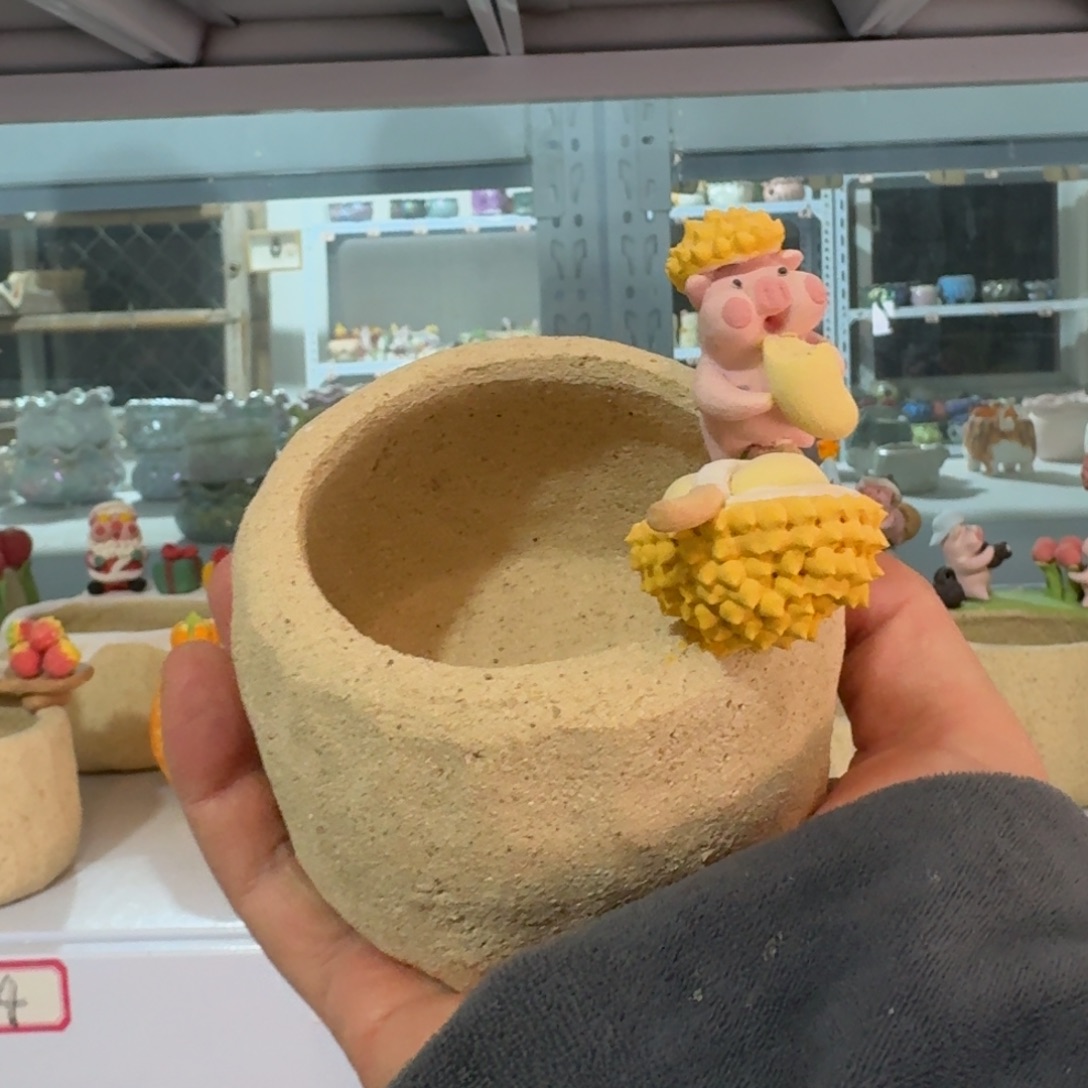 厂家直销手工花盆摆件