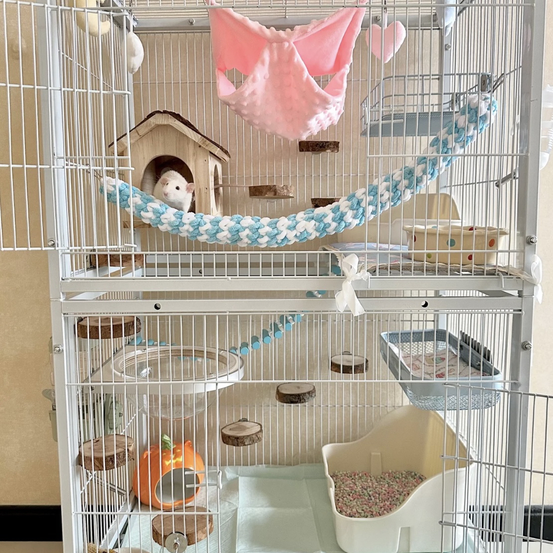 熊叔熊舍萌宠花枝鼠专用用品笼子豪华生态别墅用品