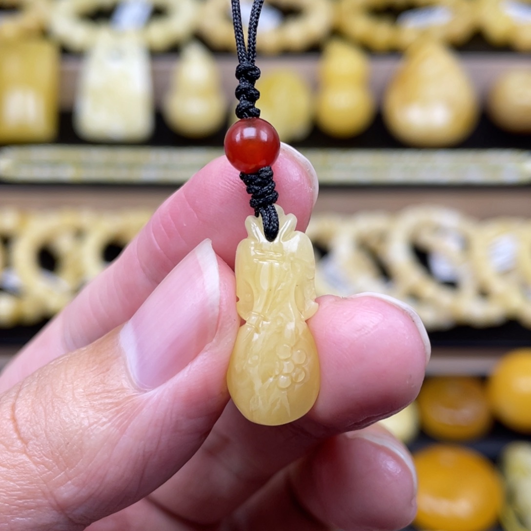 琥珀裸石未镶嵌琥珀蜜蜡