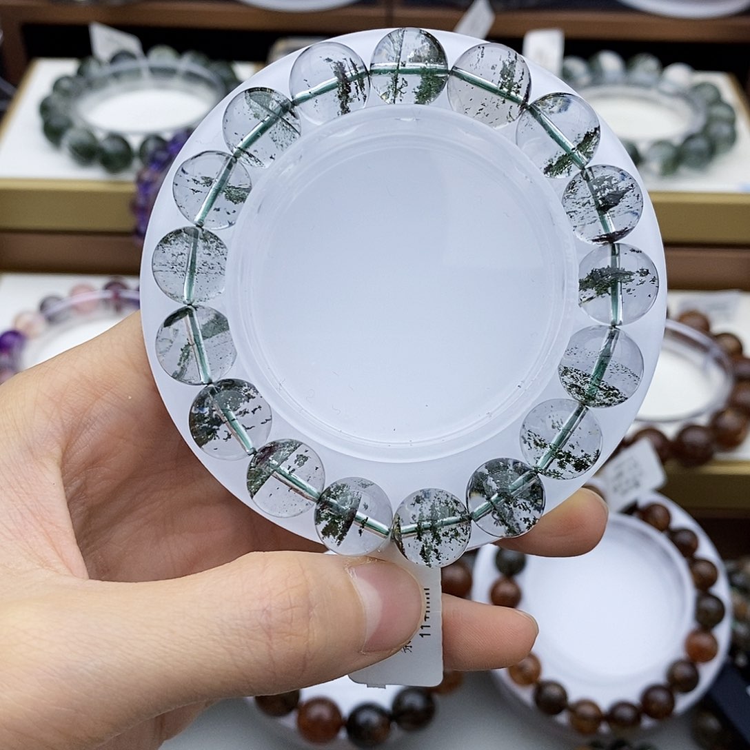 水晶手串未镶嵌绿幽灵