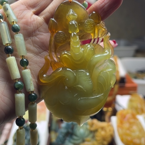 岫玉挂件未镶嵌挂件