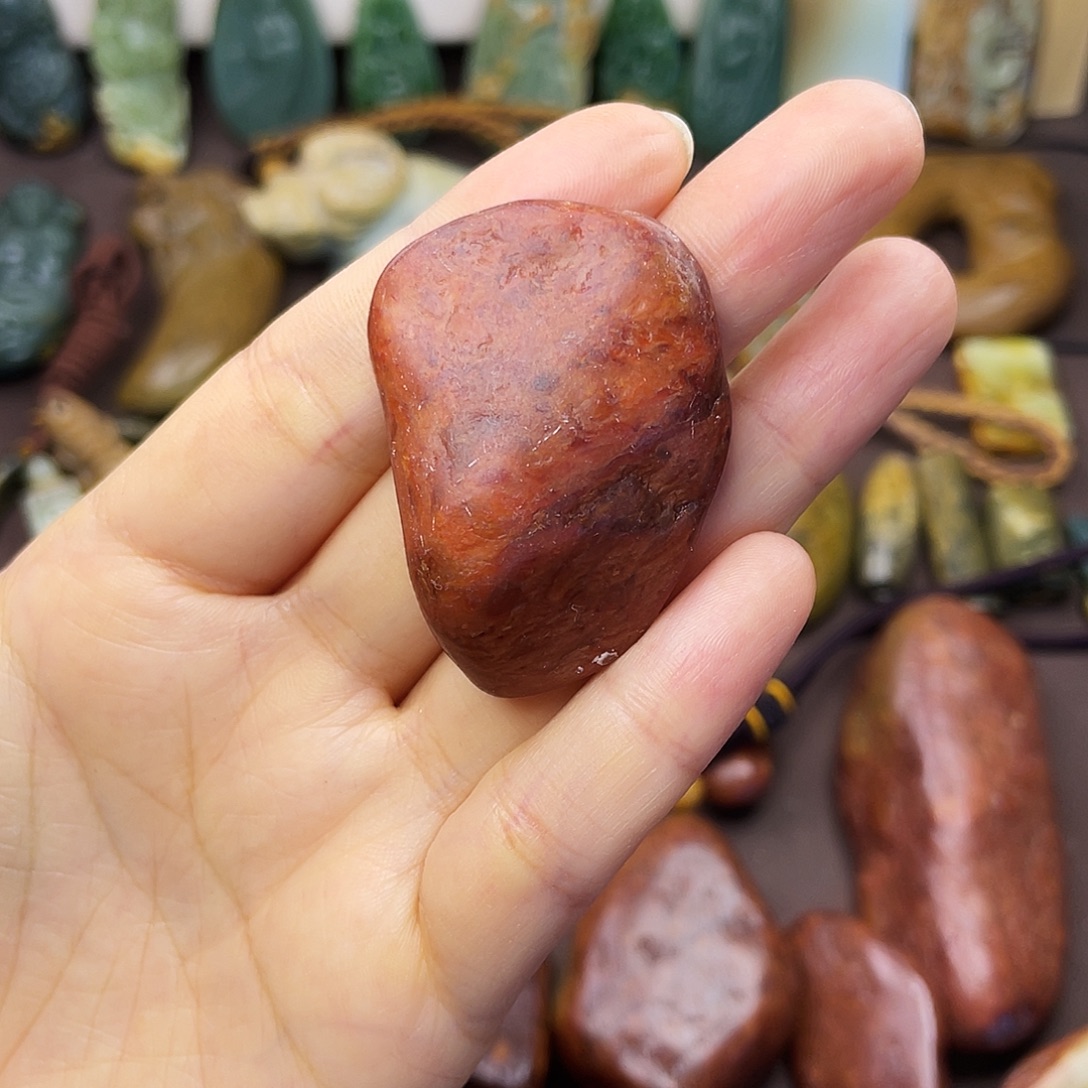 岫岩河磨玉（透闪石质玉）未镶嵌颈饰