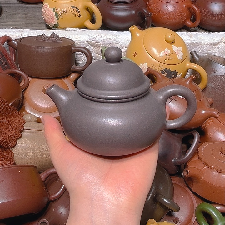 紫砂茶壶宜兴原矿紫砂壶150