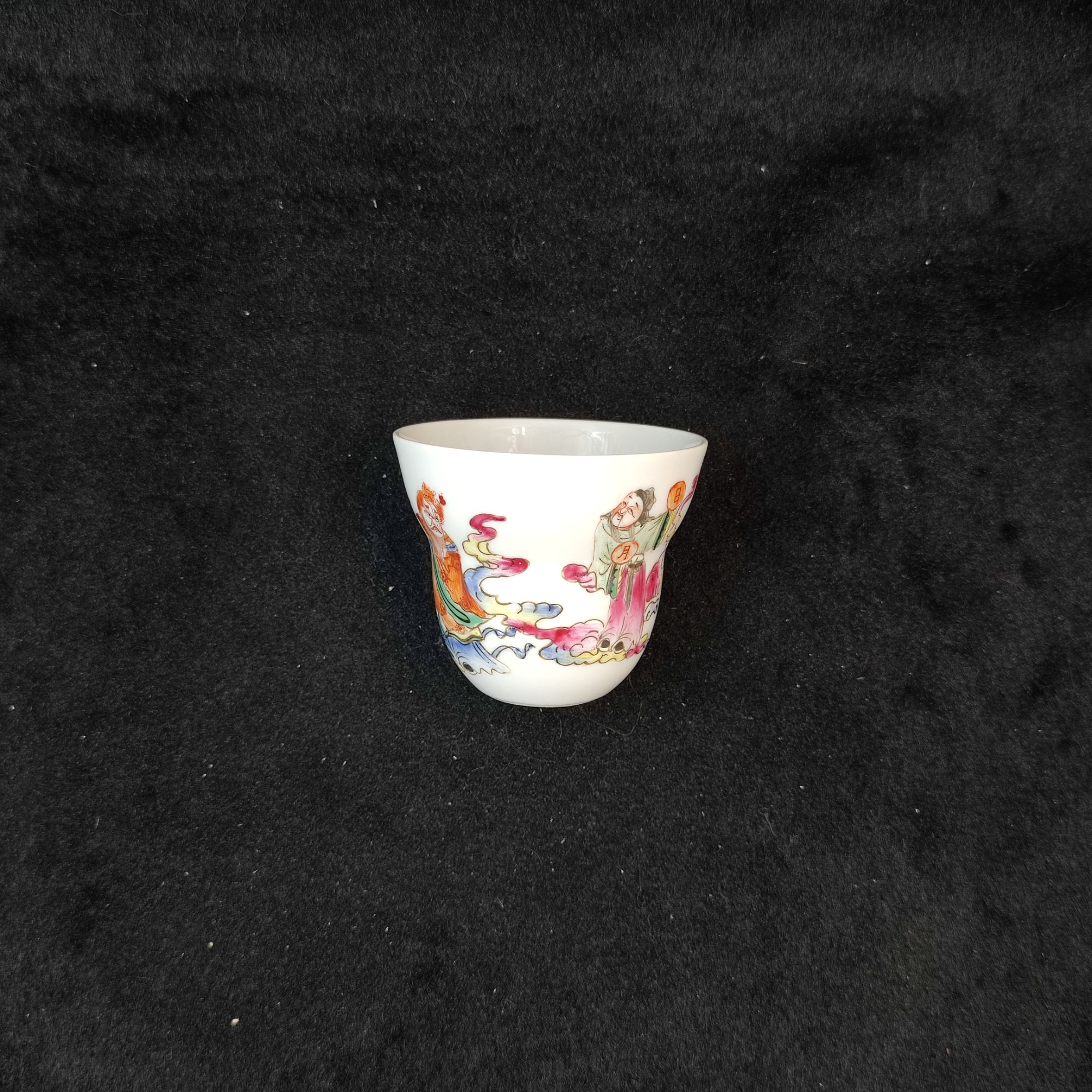 【闪购商品】 Hh1 清乾隆 粉彩人物钟馗议事图.