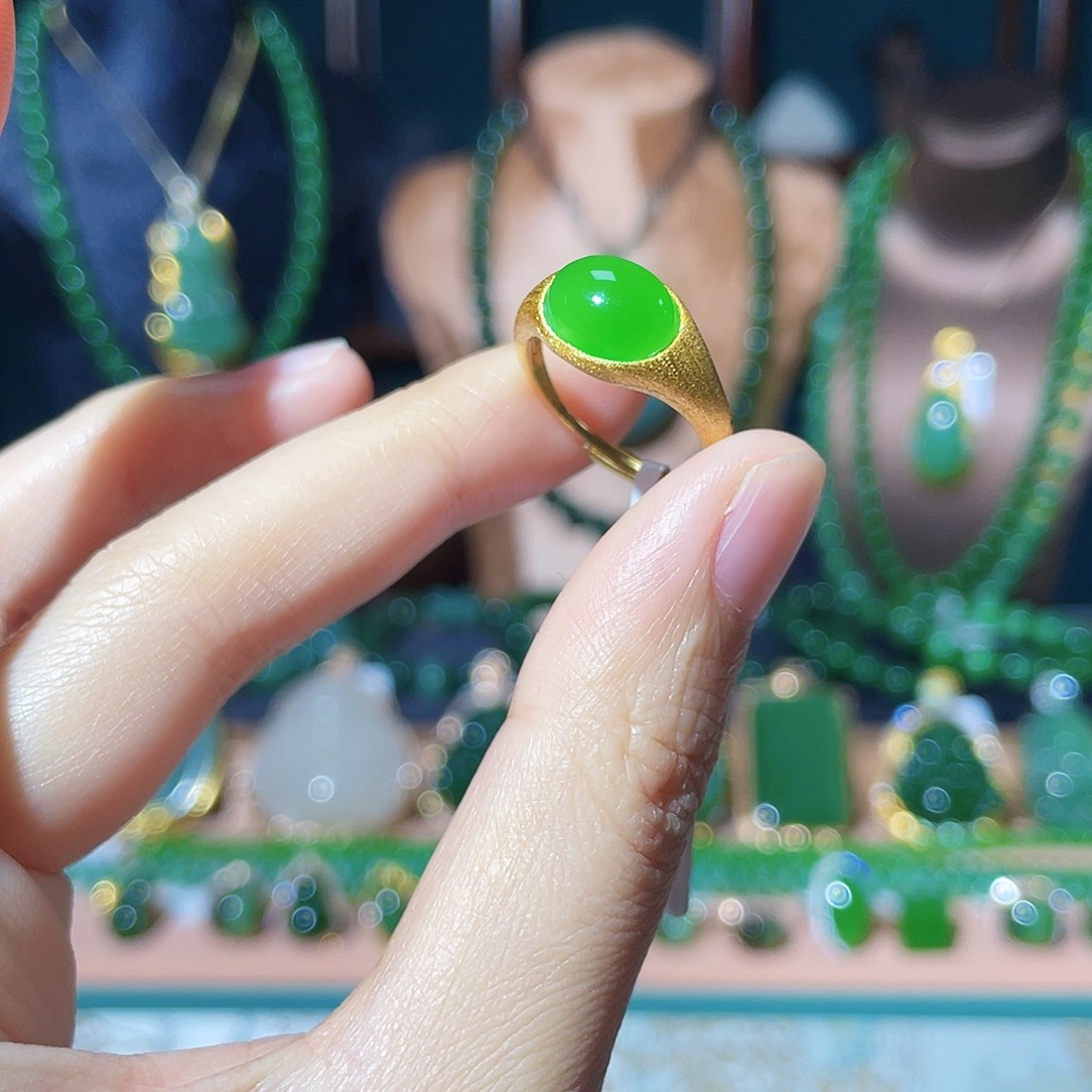 和田玉（碧玉）银S925镶嵌吊坠(不含链)