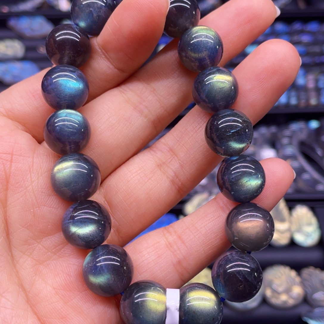 未镶嵌手串长石晶****812.3左右