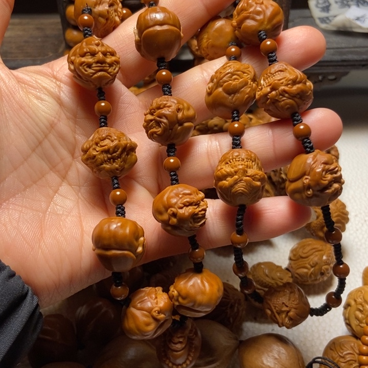 【闪购商品】橄榄核手串/手链恶僧脖挂