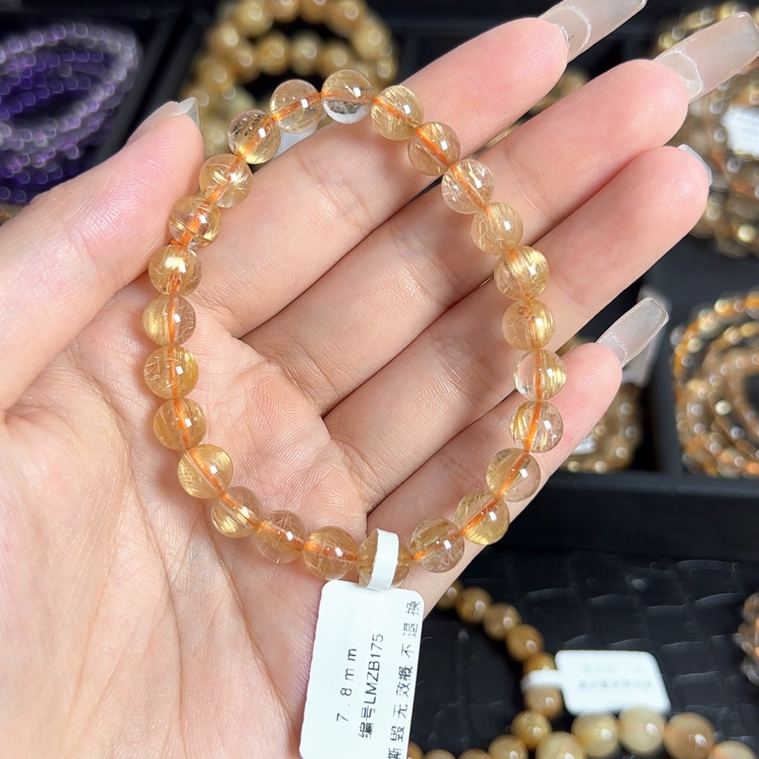 M***哥未镶嵌手链水晶金发晶手链