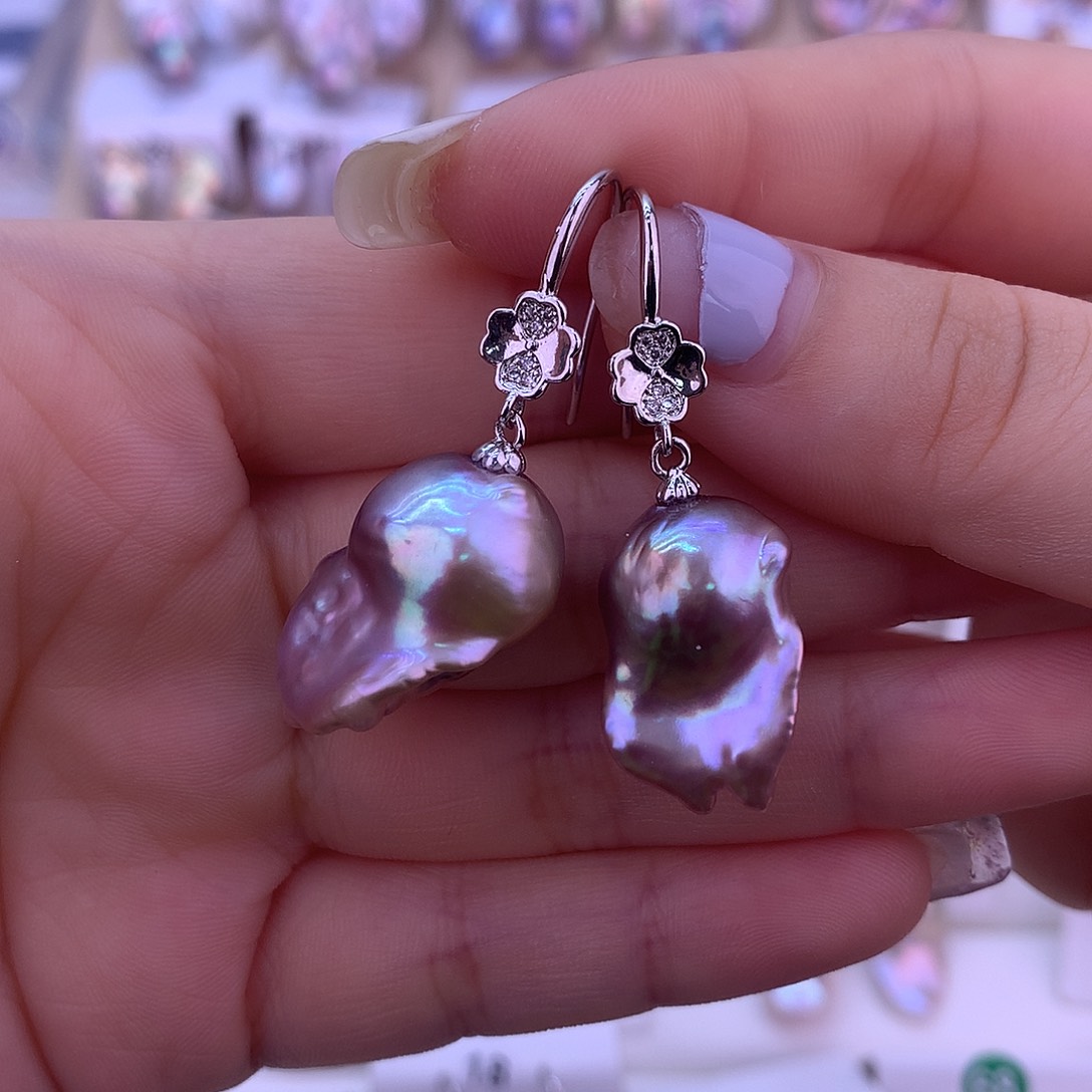 未镶嵌淡水珍珠耳饰