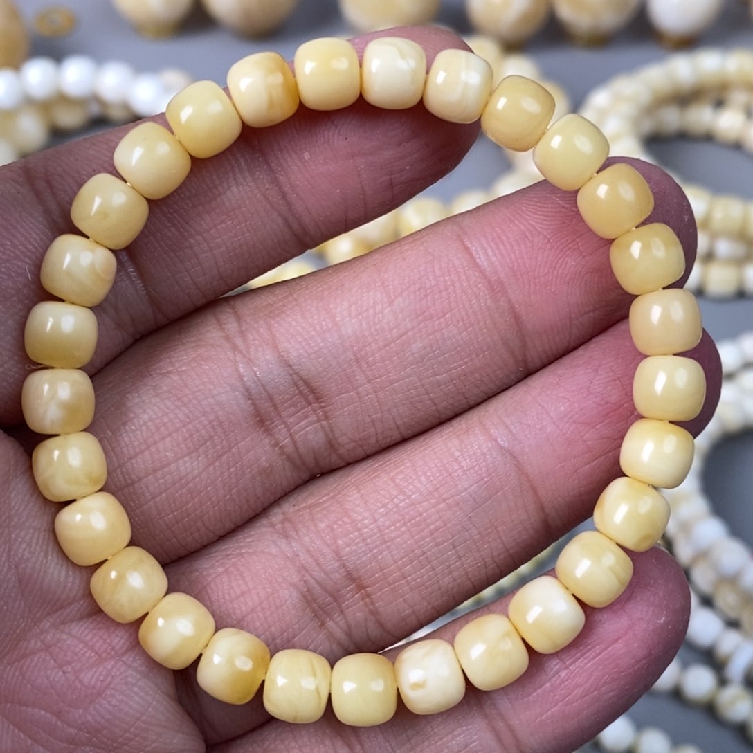 琥珀珠宝奇石未镶嵌7mm