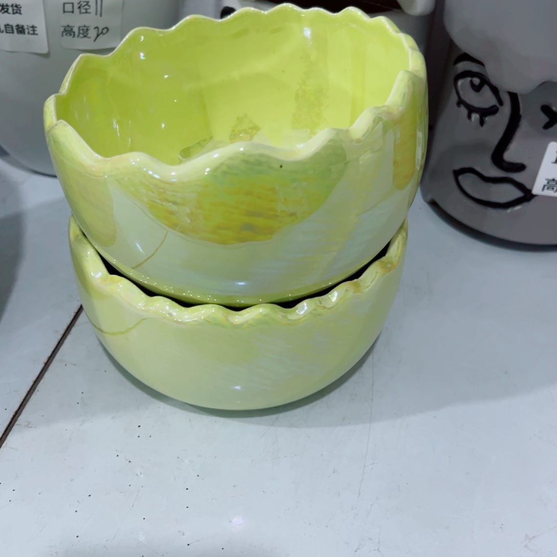 有孔，陶瓷花盆满10米包邮发货