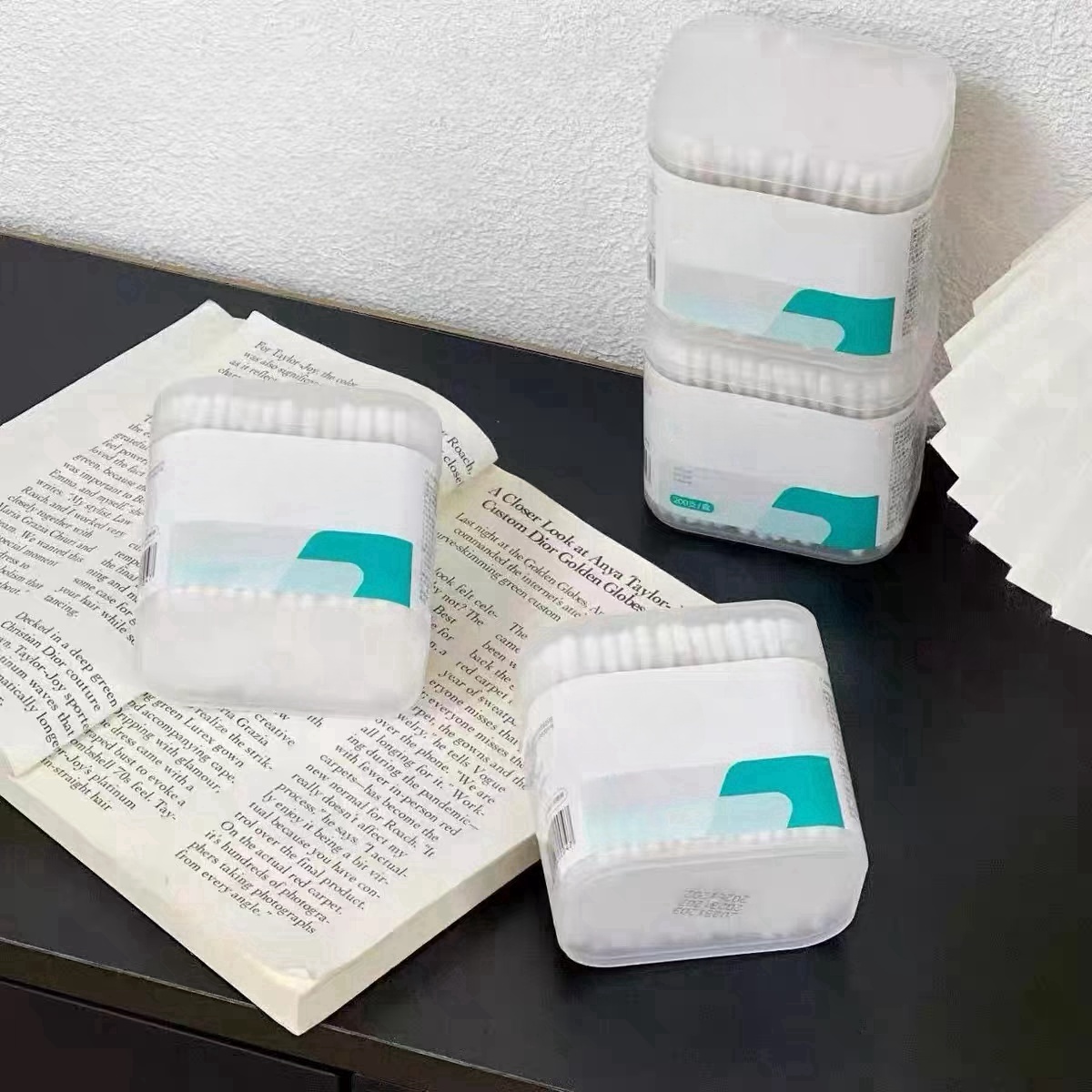 家用两头棉签(一组3盒)(600支)Z0100