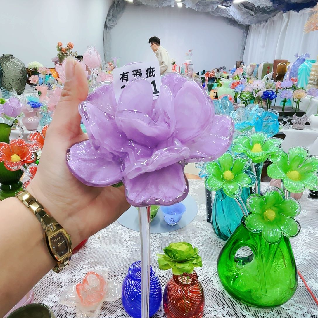 福利不退不换琉璃花瓶艺术品