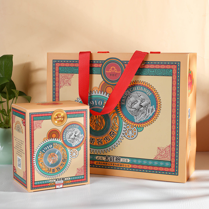 和德元【番客传奇】特级武夷核心足火浓香型大红袍12.5*10泡/盒