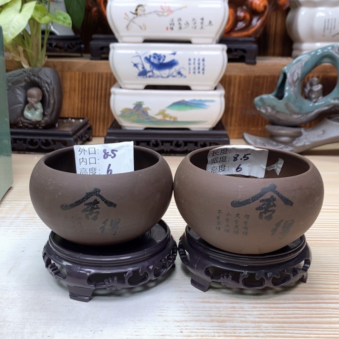 紫砂花盆陶瓷艺术花盆陶瓷