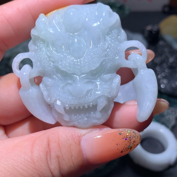 翡翠未镶嵌颈饰保真天然A货翡翠