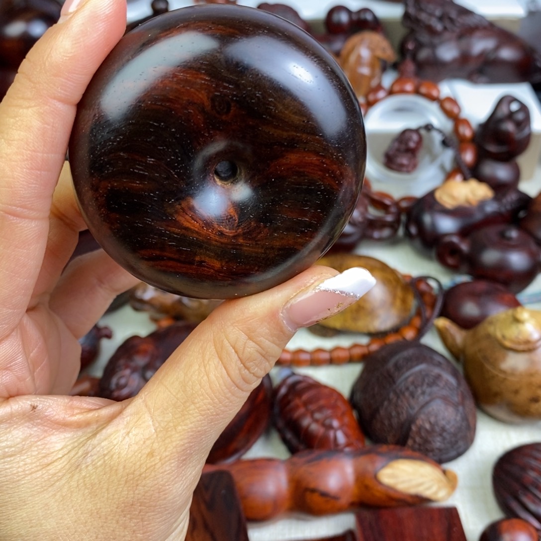 杉***胖木老红木平安扣平安扣