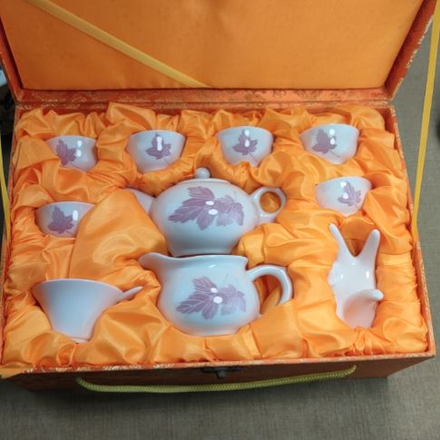 杯子手绘釉下彩茶具