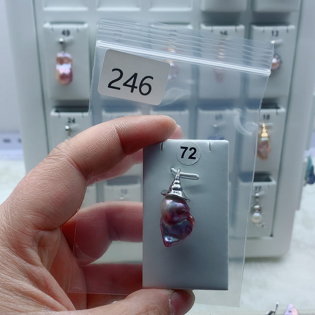 淡水珍珠吊坠(不含链)合金