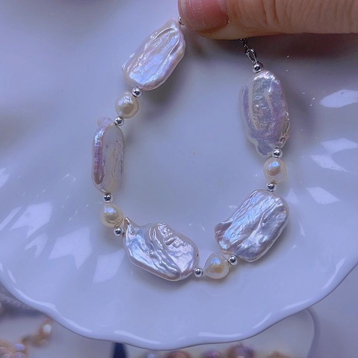 淡水珍珠颈饰合金