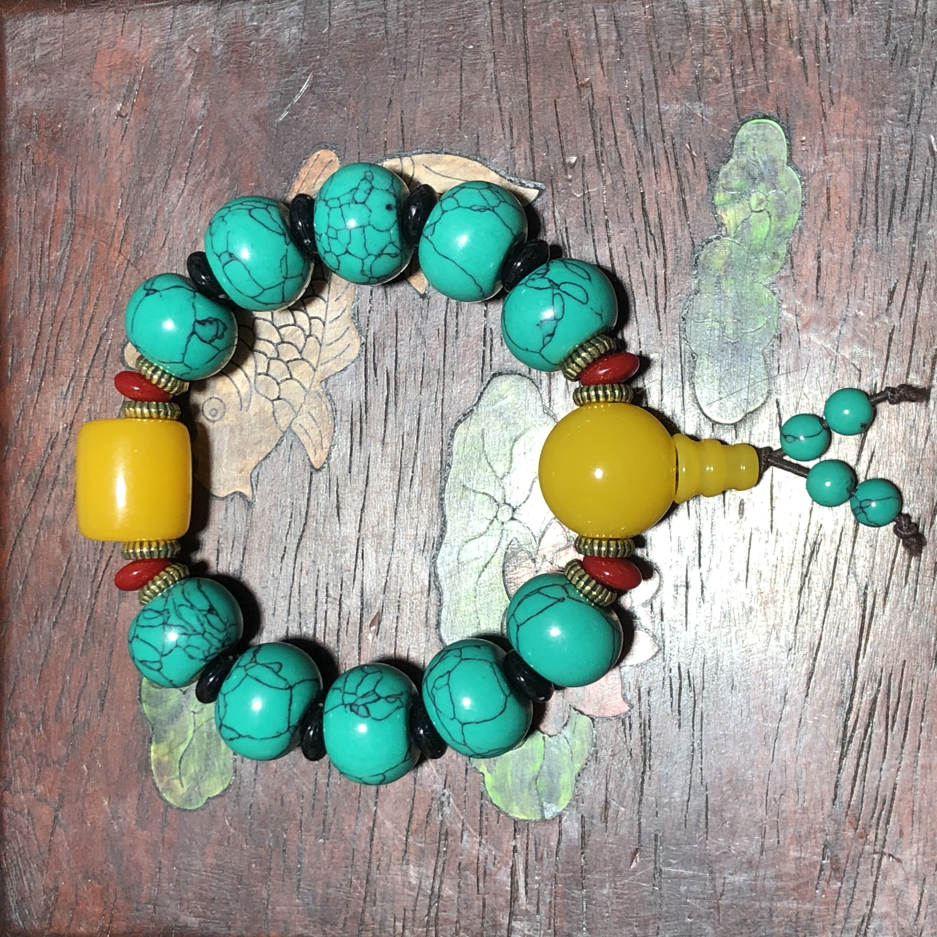 CCFXHW-绿色松石手串