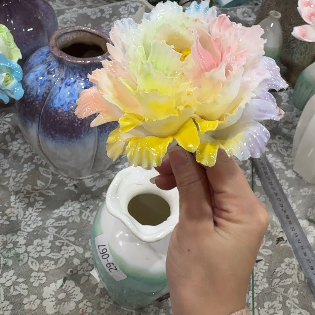 陶瓷花拍满20元发货，退款的拉黑