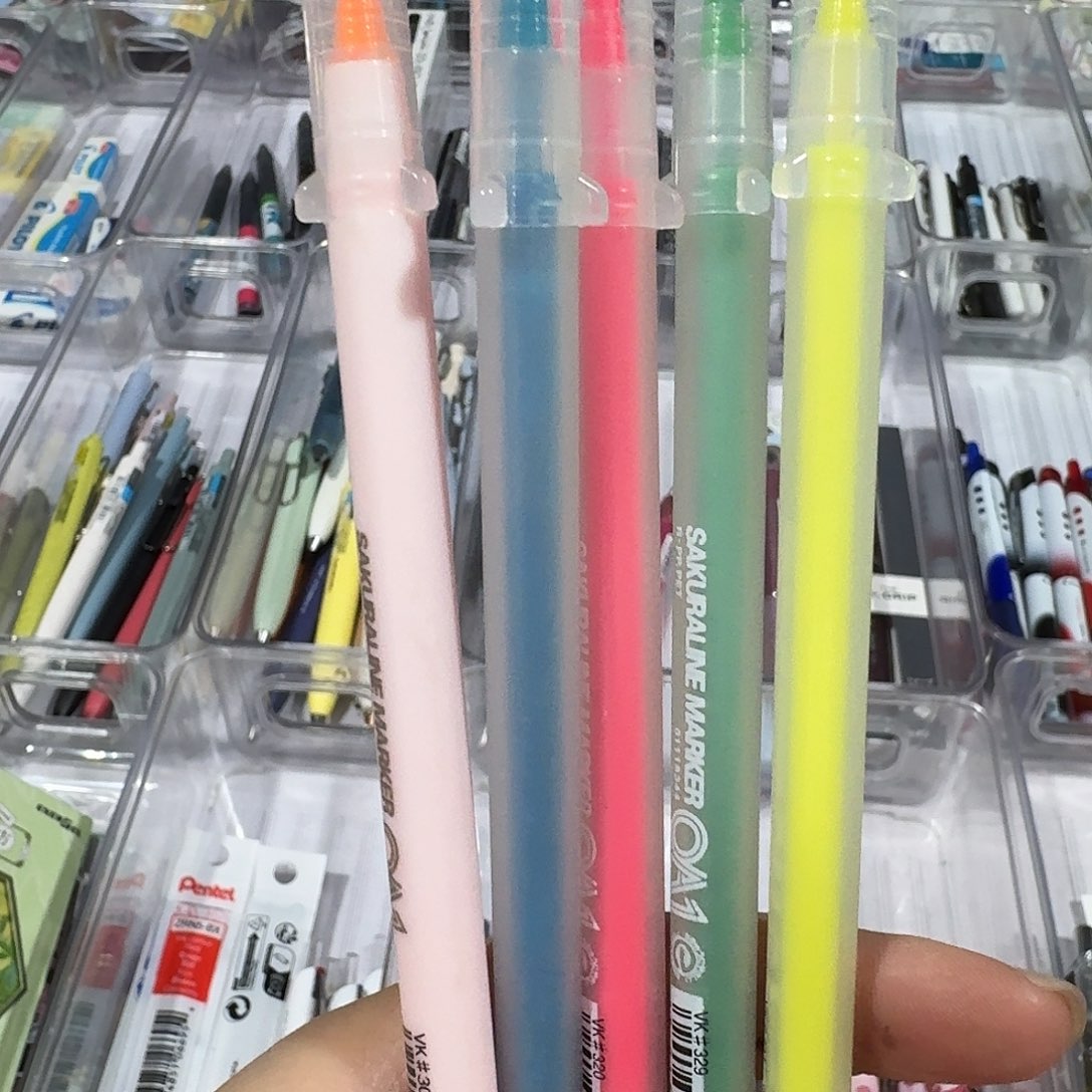 便携式樱花荧光笔五只