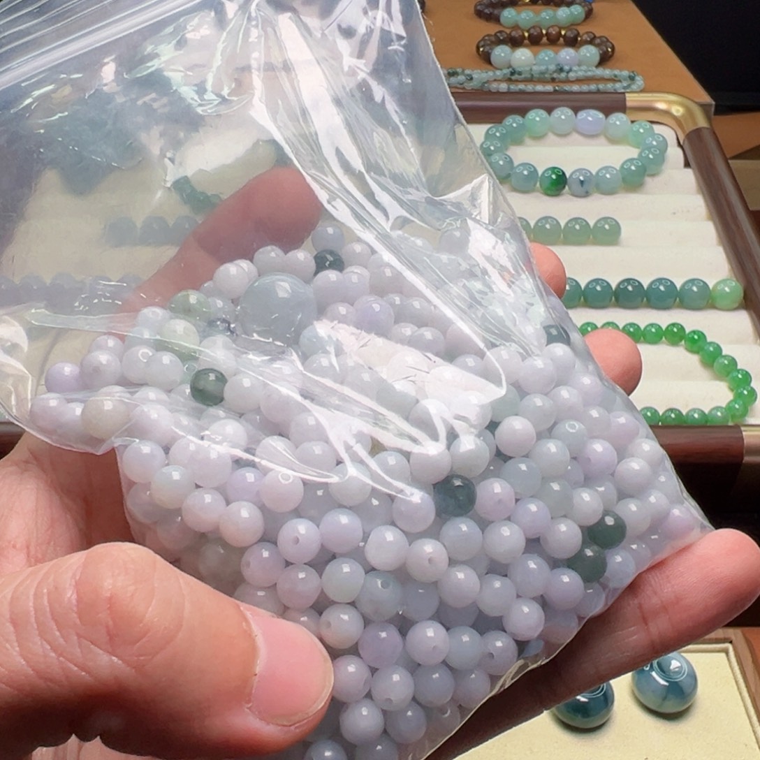 翡翠散珠翡翠单珠