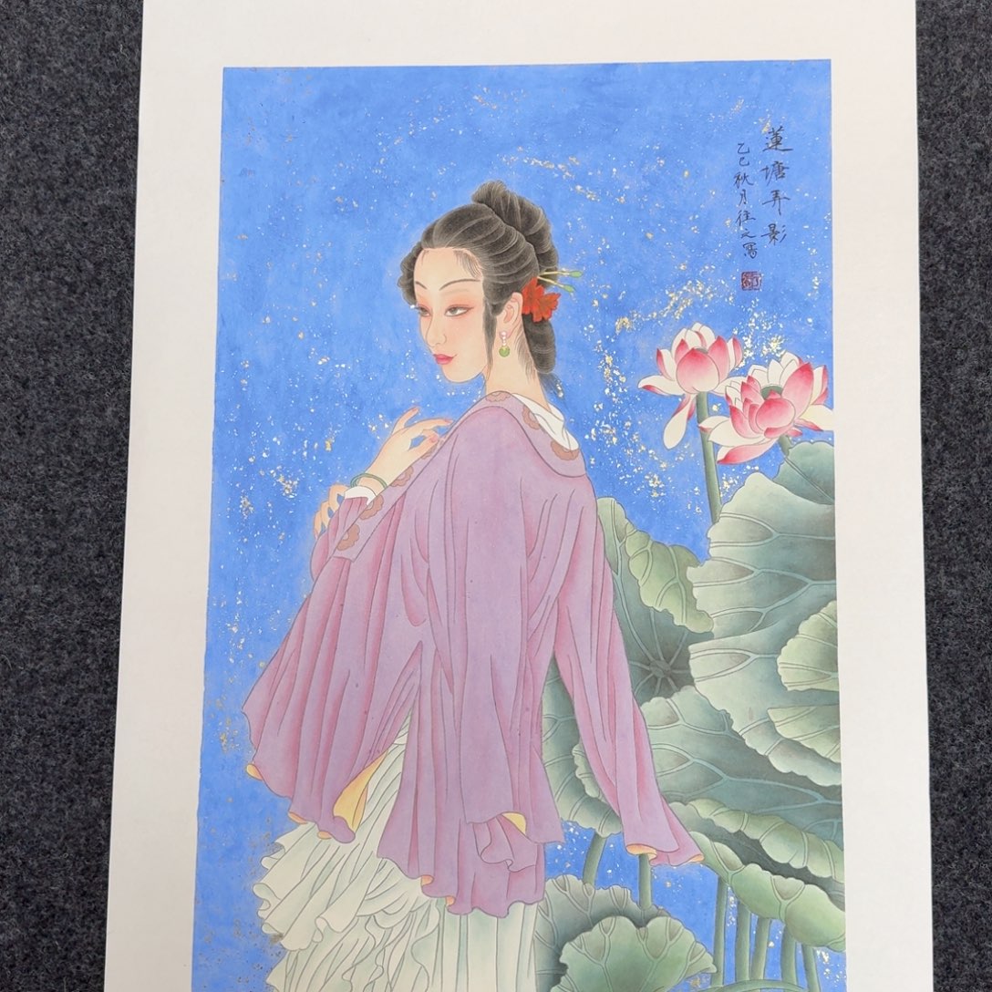国画国画作品纯手绘山水花鸟