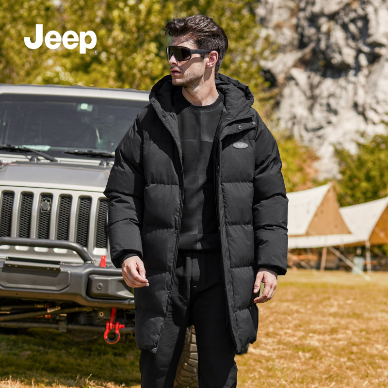 JEEP吉普秋冬新款简约男女同款宽松棉服潮牌百搭保暖加厚棉衣外套