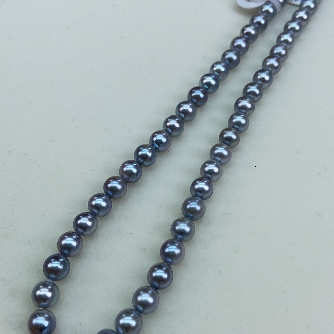 淡水珍珠6海水真多麻干净银S925镶嵌