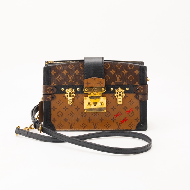 95新 LouisVuitton/路易威登 芯片款Trunk Clutch盒子包5263