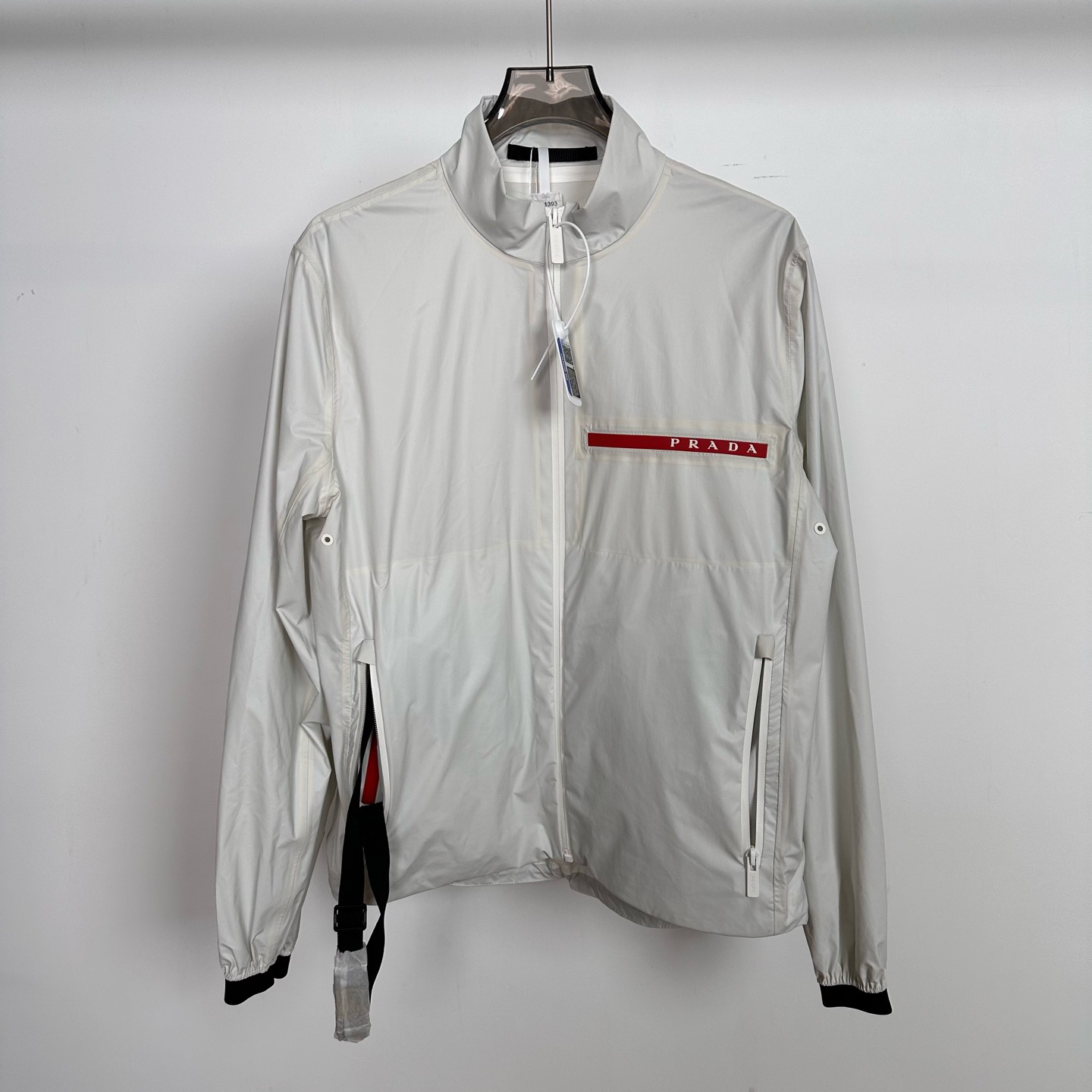 99新 Prada/普拉达 灰白色夹克外套 38码 GM004895