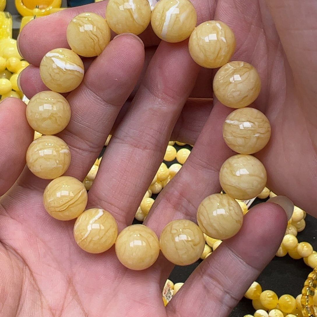 【闪购商品】琥珀珠宝奇石未镶嵌14mm23.9g