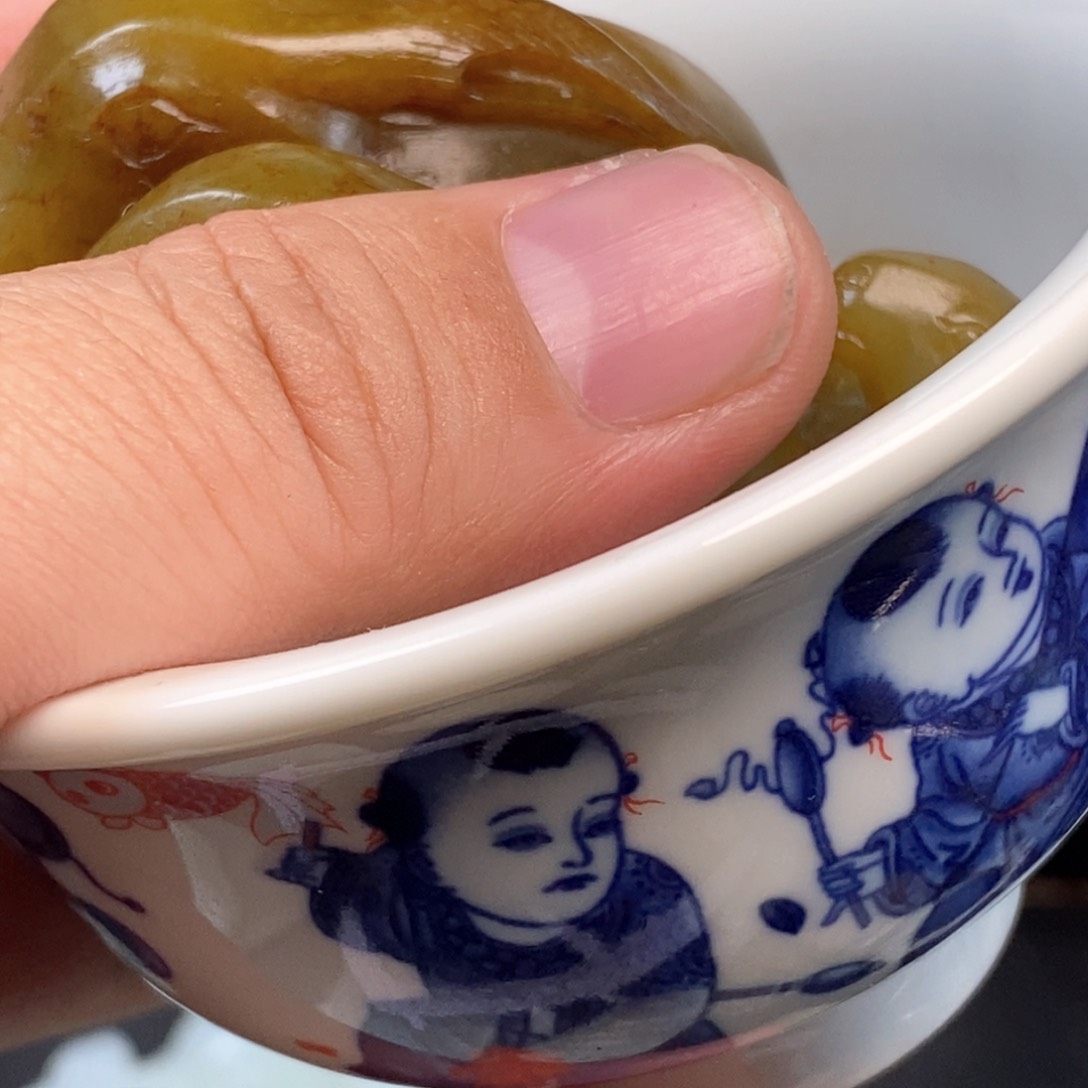 用*青花瓷茶杯一个小时