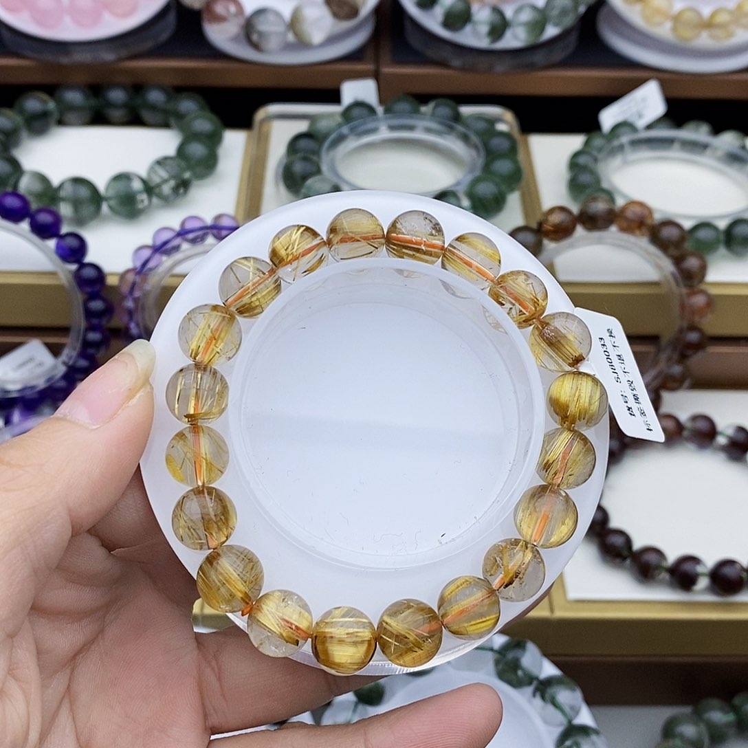 水晶手链未镶嵌金发晶