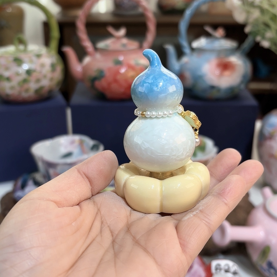 景德镇手绘高温釉下彩陶瓷茶具