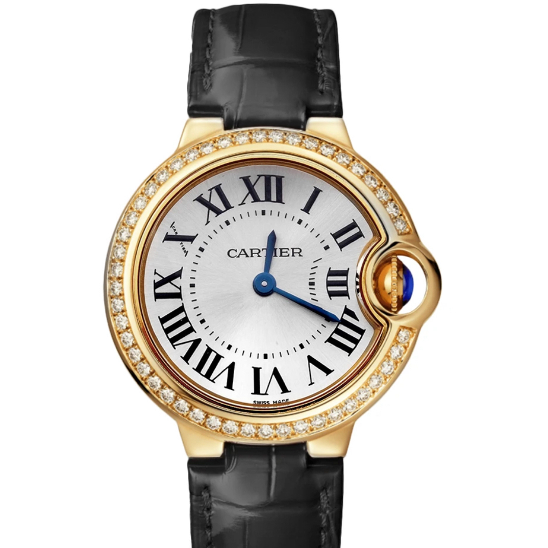 99新 Cartier/卡地亚 蓝气球W690015628黄金 后钻 女士名表 单表