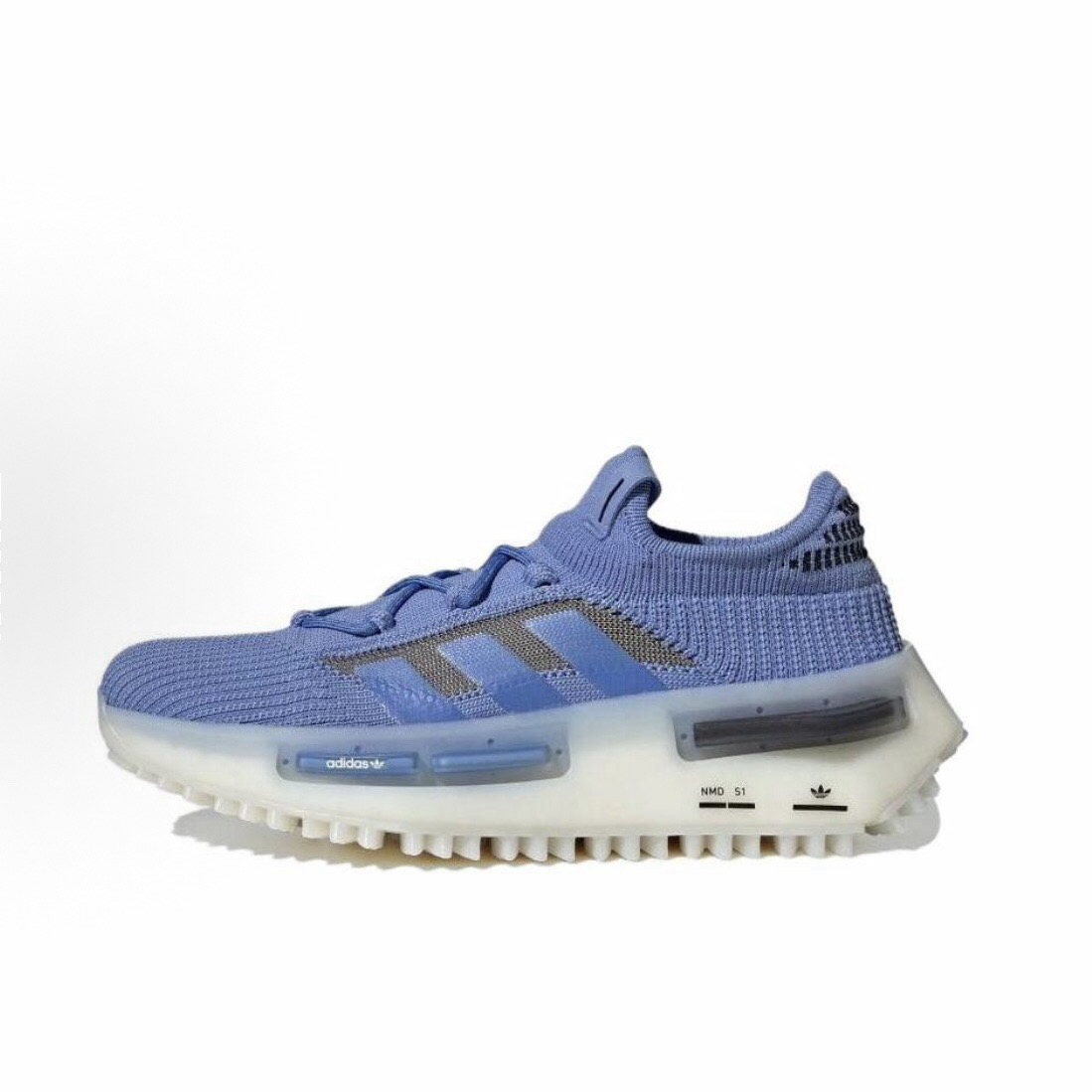 adidas 时尚舒适 防滑耐磨轻便 低帮 休闲跑步鞋 女款 蓝HQ4468