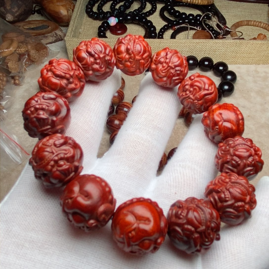 檀香紫檀（小叶紫檀）无事牌九***念小叶紫檀1.8