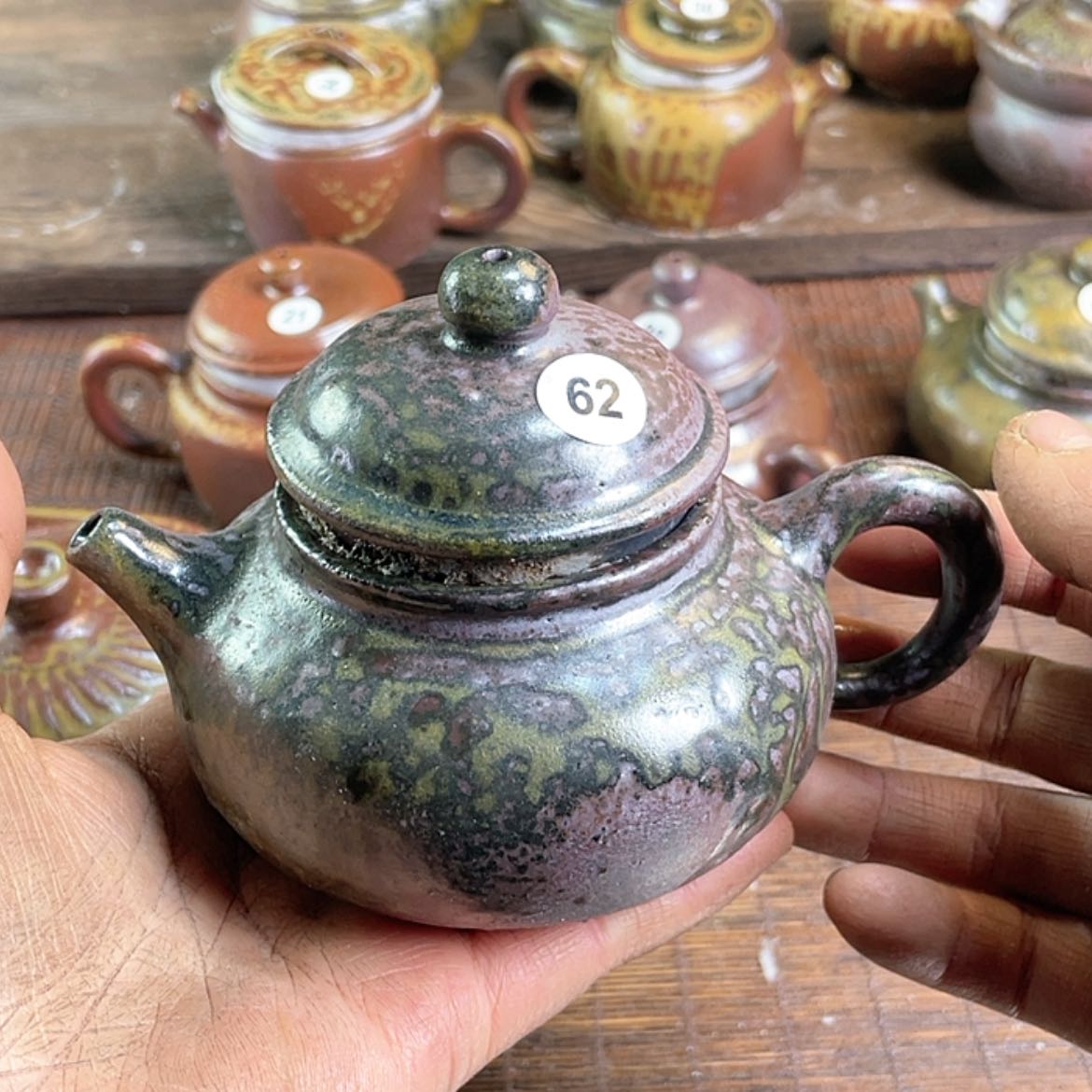 【闪购商品】苏*柴烧茶壶180毫升左右福利瑕疵