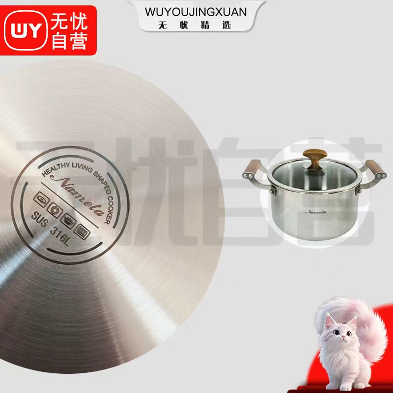 【无忧精选】出德国 316不锈钢汤锅（24cm）
