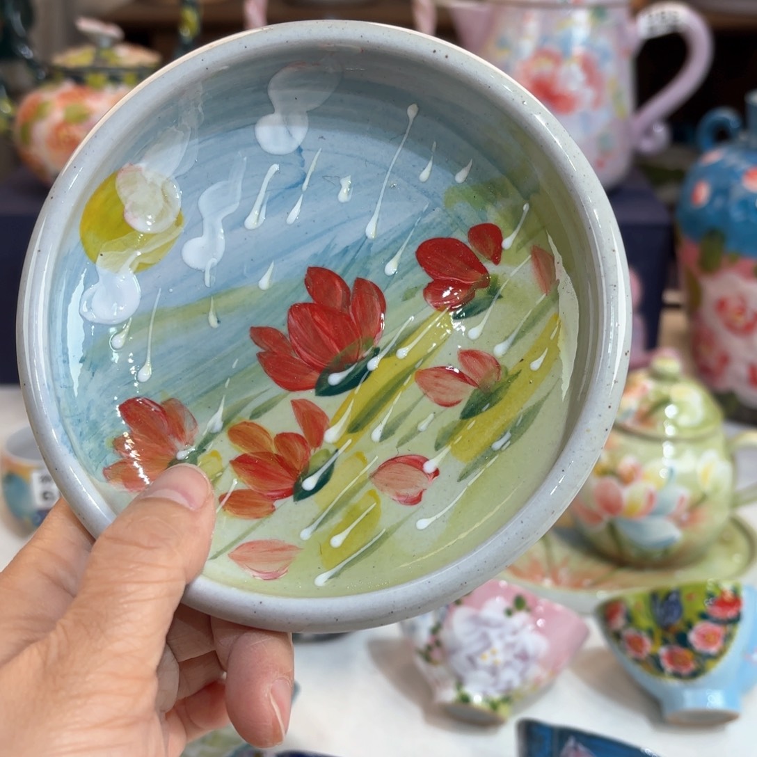 景德镇手绘高温釉下彩陶瓷茶具