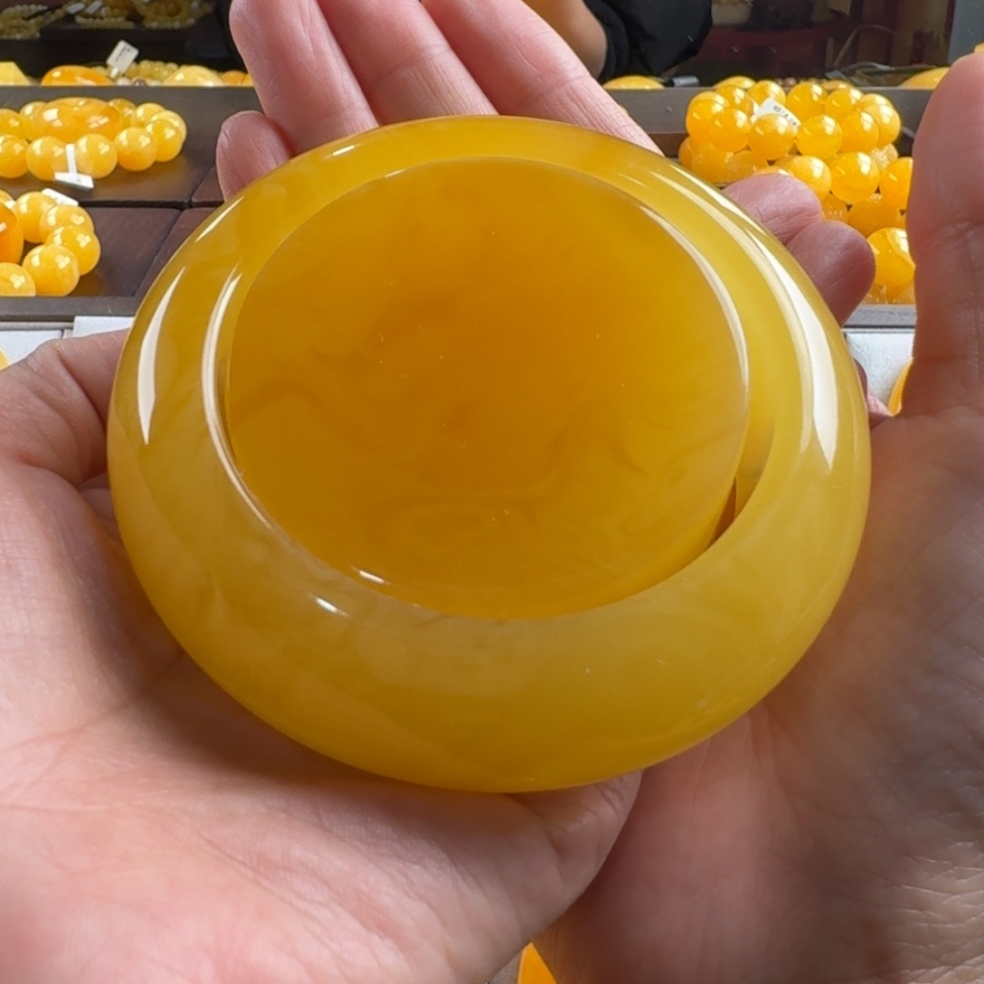 蜜蜡毛衣链未镶嵌