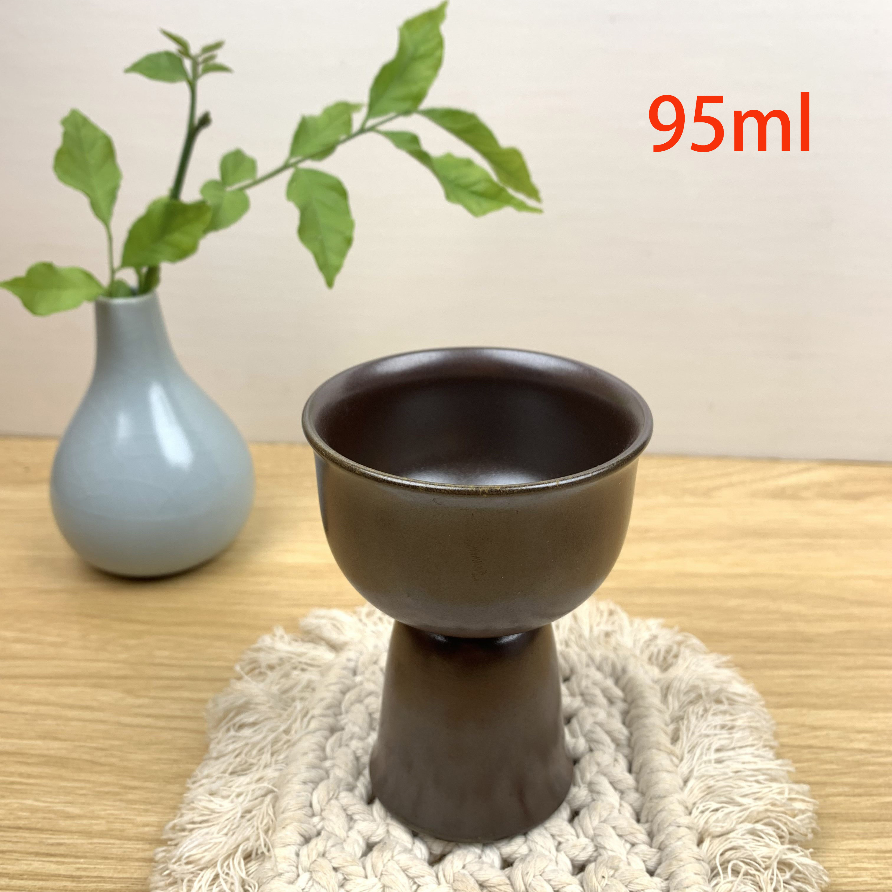 广西六堡茶【坭兴陶】柴烧老泥纯手工大容量主人全手工茶杯(无logo)