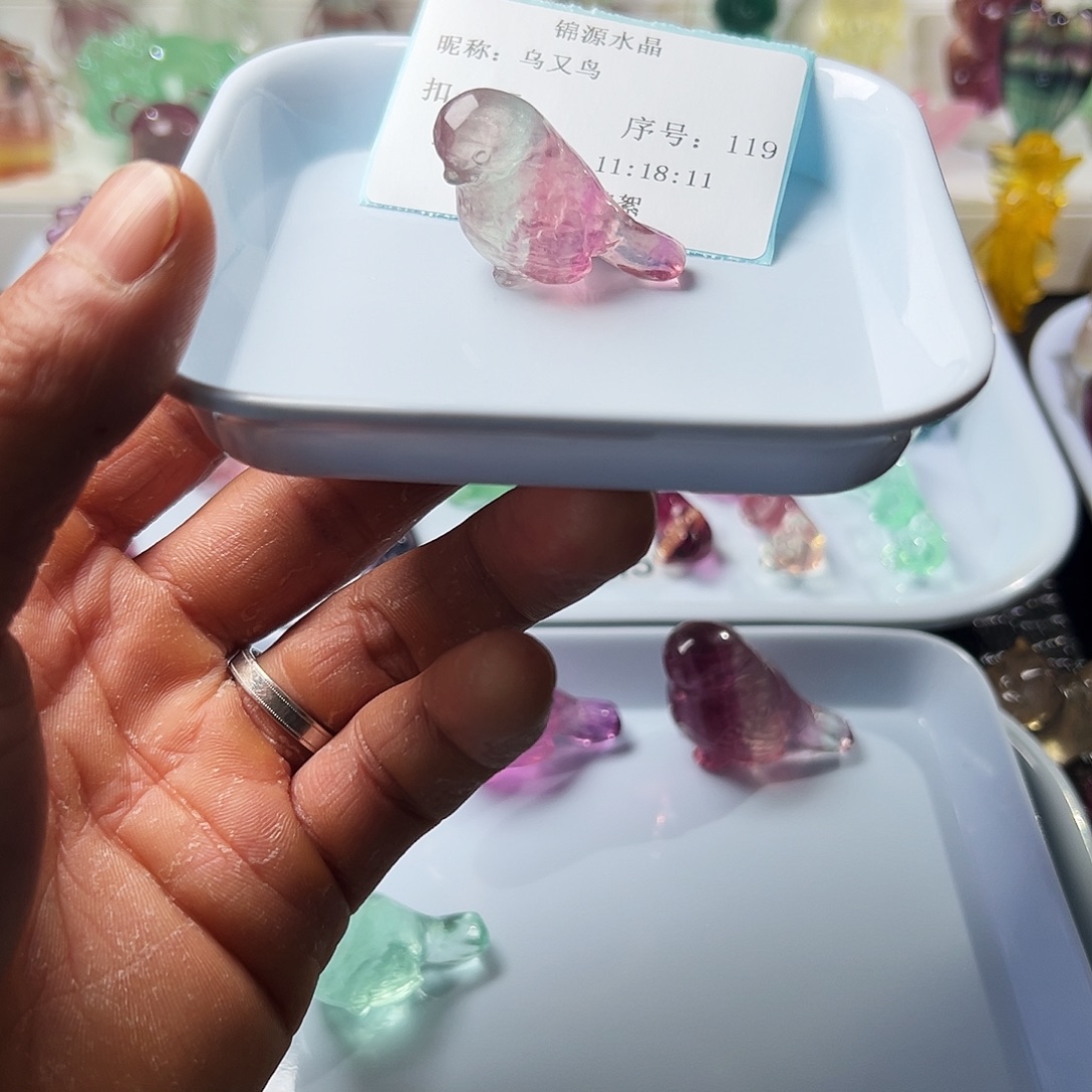 乌***鸟摆件未镶嵌萤石萤石摆件