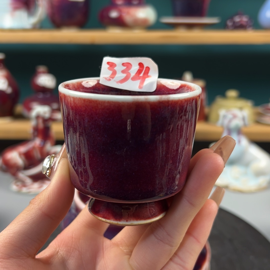 瓷片全品无暇主人杯纯手工